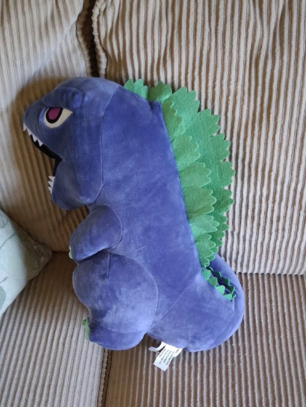 Godzilla Chibi Plush Stuffed Animal with Green Spines - Picture 3 of 4